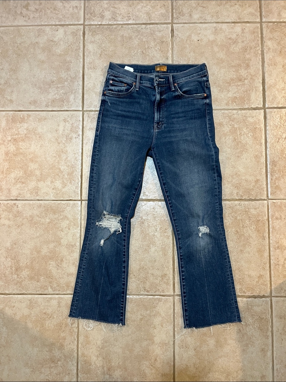 Mother - The Insider Jeans raw hem